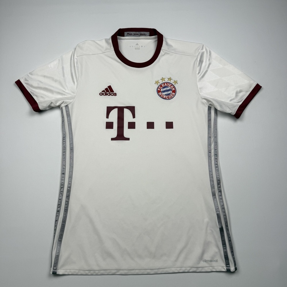 Bayern Munich Jersey Mens Small White Bundesliga Soccer Climacool Adidas